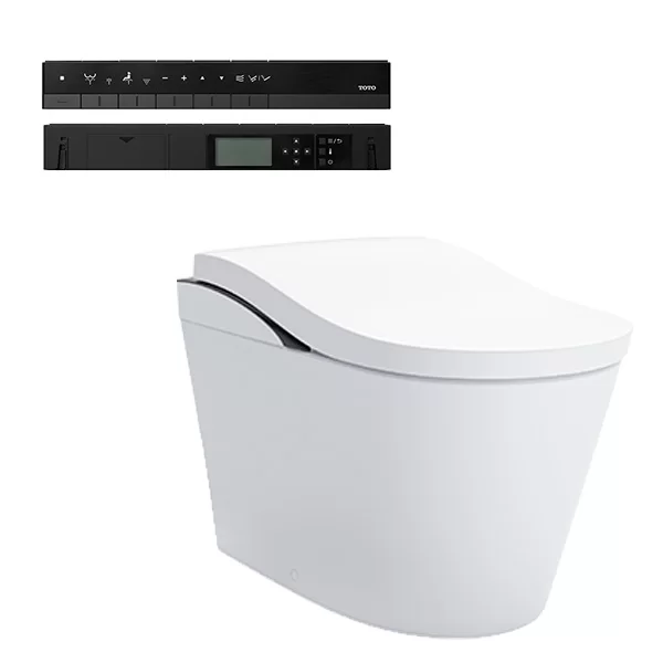 TOTO NEOREST LS S-Trap Black CS911VT smart toilet with remote control