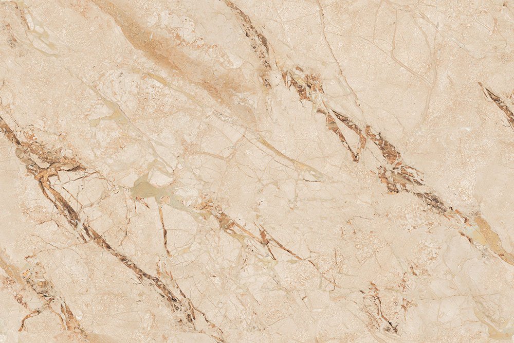 Breccia Gold Infinite N glazed vitrified marble look floor tile 1200x1800 mm glossy beige