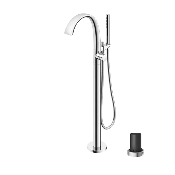 ZN Series Floor Standing Bathtub Filler with Hand Shower TBP01301B TBN01105B Brass Freestanding Tub Faucet