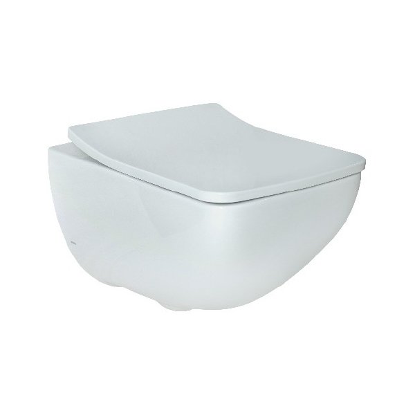CW362MUNW1 wall hung square toilet with TORNADO FLUSH and CEFIONTECT technology